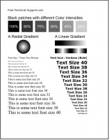 Print test page