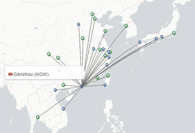 Air Macau route map