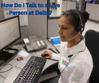 How do I talk to a live person at Delta?