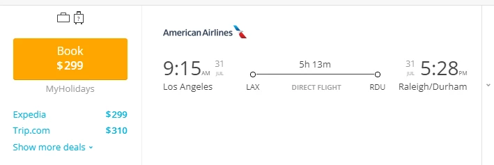 direct flights from los angeles to arlington