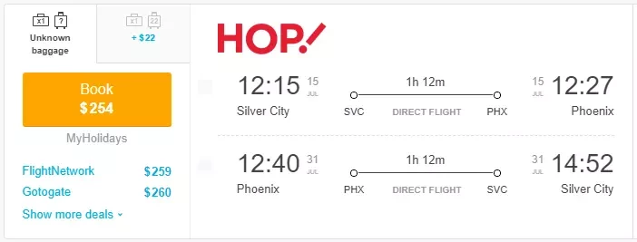 Best Tickets From Silver City to Phoenix