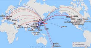 All Nippon Airways route map