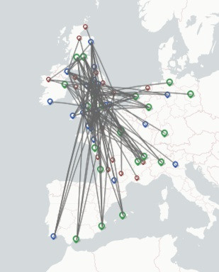 Flybe Airlines route map