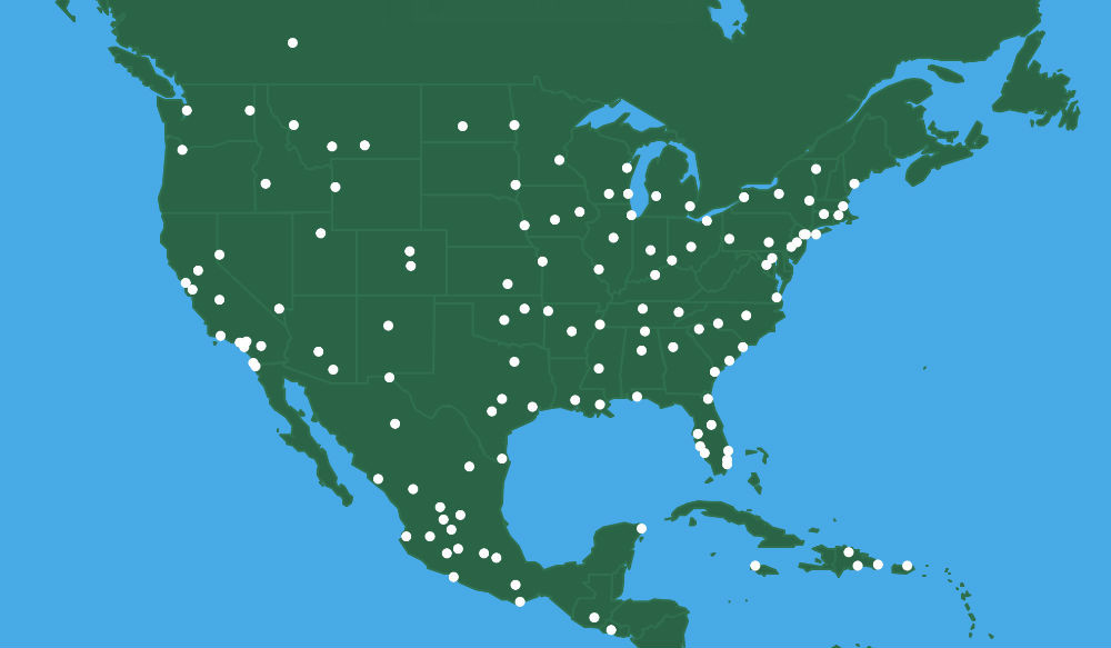 frontier airlines travel map